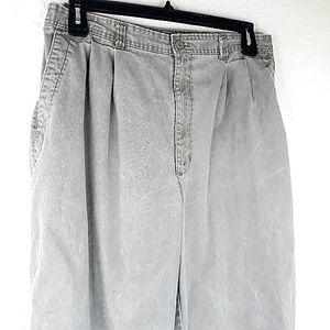Men's Jeans 34X31.5 Relaxed Fit Gray Lightly Distressed BRITANNIA Vintage